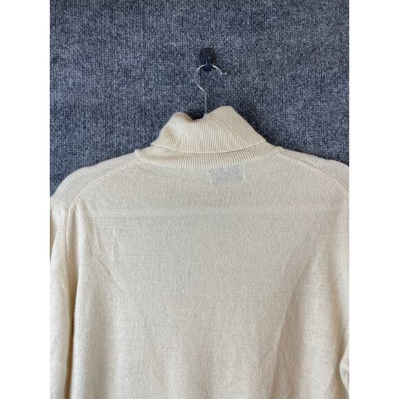 United Colors of Benetton Sweater Women’s 46 US 16 Yoke color turtleneck Italy - Picture 6 of 16